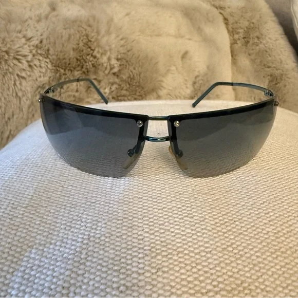 GUCCI | Vintage 90’s Sunglasses Black Teal in Amazing Condition with case - Picture 2 of 10